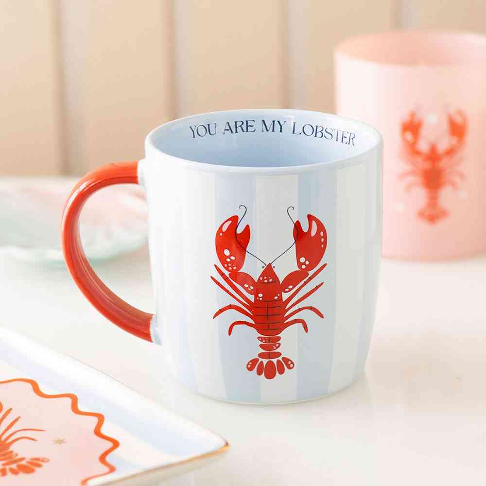 Something Different - You Are My Lobster Striped Mok/beker - Multicolours
